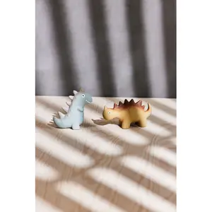 Mini rubber dinosaur plush toy for baby OYOY Living Design image-1