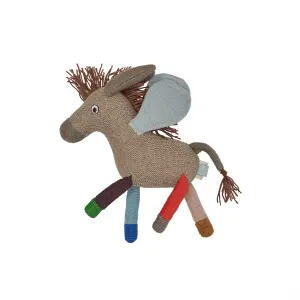 Mini Cotton Soft Toy OYOY Living Design Donny Sky Donkey image-0