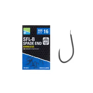 Hooks Preston SFL-B Size 16 Spade End (x10) image-0