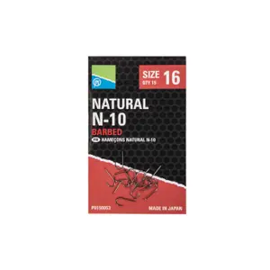 Βελονάκια Preston NATURAL N-10 Size 16 (x15) image-0