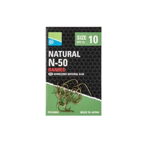 Βελονάκια Preston NATURAL N-50 Size 10 (x15) image-1