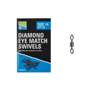 Ερμηλιάκια Preston Diamond Eye Match taille 10 (x20) image-0