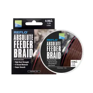 Slag vlecht Preston Absolute Feeder Braid 0.10MM 150M image-0