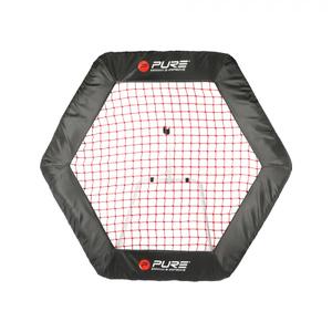 p2i150130-rebounder-sexkant-pure2improve-140x125cm-svart-rod-tu