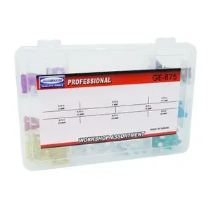 Pack of 100 standard flat plug-in fuses P2R 3 - 30A image-1