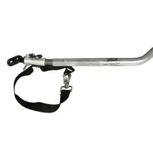 Remorque de vélo couverte 2 places maxi blocage et fixation axe de roue arrière - montage rapide sans outil enfant P2R 45 Kg image-4