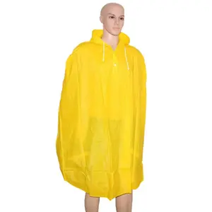 Waterdichte poncho met capuchon en dikke hoogwaardige PVC hoes P2R image-1