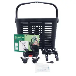 Fahrradkorb vorne aus Kunststoff mit Bügel 60mm Befestigung Clips System Gewicht max 5 kgs P2R image-1