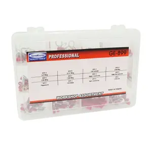 Conjunto de 165 terminais para cabo elétrico pré-isolado universal P2R image-1