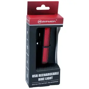 Éclairage vélo USB arrière sur tige de selle à Led 20 Lumens avec bouton indicateur de direction et freinage sans fil P2R image-1