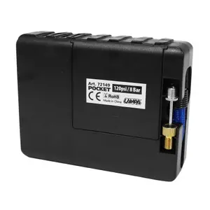 Compressore tascabile universale con torcia LED a 8 bar (8 batterie AA) P2R image-3