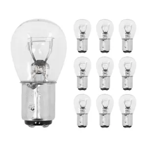 Pudełko 10 żarówek halogenowych do tylnego światła + stopu P2R 21-5W Bay15D P21-5W image-1