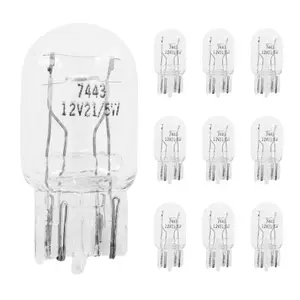 Caja de 10 bombillas halógenas de intermitentes o de freno P2R 21-5W W2,1X9,5D P21-5W image-1