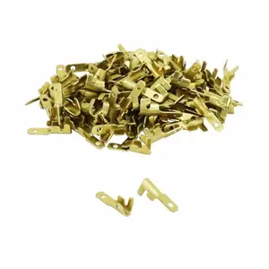 Pack of 100 non-insulated brass cable lugs male paste P2R 2.8 image-0