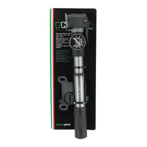 Aluminium mini road-mountain bike pump with pressure gauge P2R Vp-Vs image-2