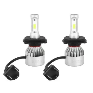 Paar ledlampen met aluminium koelventilator P2R Culot P43t 8000 Lumens 6500k image-0