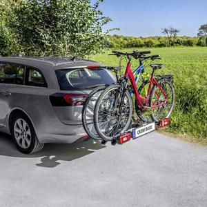 Porte vélo plateforme pour 2 vélos vae fixation rapide sur l'attelage P2R Eufab Crow Basic 50 kgs image-1