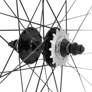 Fixie rear track wheel double thread with sprocket P2R 16DTS image-3