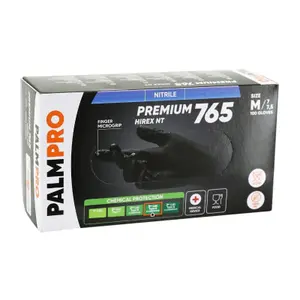 Caixa de 100 luvas de nitrilo para oficinas P2R T8 image-1