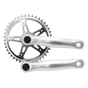 Chrome steel crankset with key P2R City