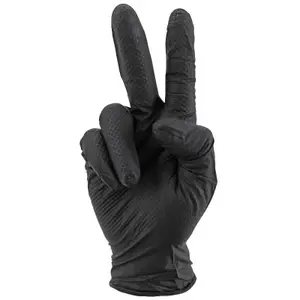 Luvas de nitrilo para oficina com textura de diamante tipo escamas de peixe, resistentes a produtos químicos, óleos e gasolina. P2R (x100) image-0