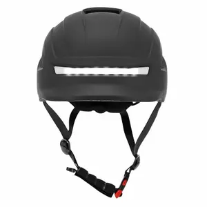 Bike helmet with built-in light, indicator + handlebar control with dial adjustment P2R Urbain/City image-1