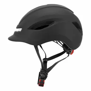 Bike helmet with built-in light, indicator + handlebar control with dial adjustment P2R Urbain/City image-3