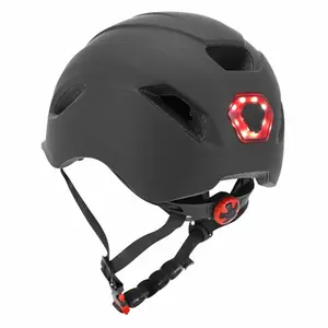 Bike helmet with built-in light, indicator + handlebar control with dial adjustment P2R Urbain/City image-4