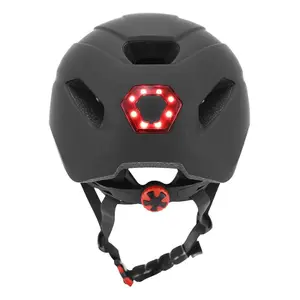 Bike helmet with built-in light, indicator + handlebar control with dial adjustment P2R Urbain/City image-5