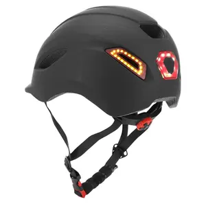 Casco de bicicleta con intermitente + mando en el manillar con ajuste de rueda P2R Urbain/City image-4