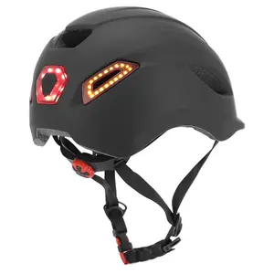 Casco de bicicleta con intermitente + mando en el manillar con ajuste de rueda P2R Urbain/City image-6