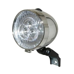 front battery light on fork led chrome delivered with 3 batteries aaa P2R Retro
