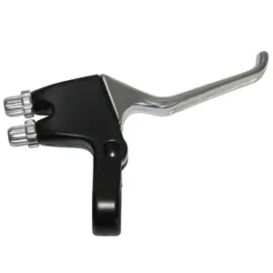 3-finger aluminium brake lever for mountain bikes - use with one hand for front and rear braking P2R