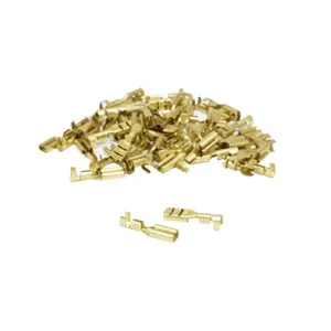 Pack of 50 non-insulated flat female brass cable lugs P2R Rs 7785 image-0