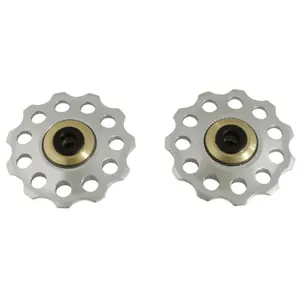 Set of 2 bicycle derailleur rollers with bearings P2R 9-10V