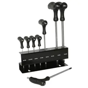 Set of 8 pieces of allen keys t + ball head P2R