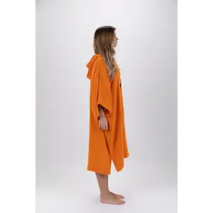 Poncho de surf avec manches orange Pacifique Sud image-2