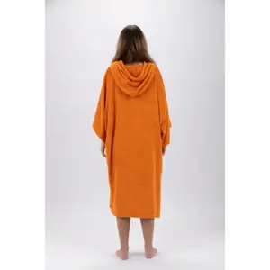 Poncho de surf avec manches orange Pacifique Sud image-3