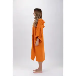 Poncho de surf avec manches orange Pacifique Sud image-4