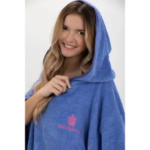 Poncho de surf avec manches violet femme Pacifique Sud image-6