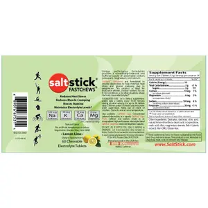 Caja de 12 rollos de 10 pastillas Saltstick à croquer goût citron image-1