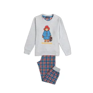 Checked long-sleeve pyjamas for kids Paddington image-0