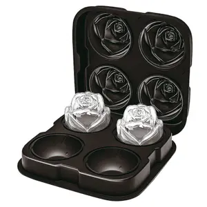 stampo per ghiaccio 4 rose Paderno image-0