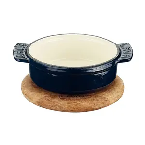 Bowl with wooden board Paderno image-0