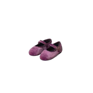 Velvet ballerinas for kids Paez Mary Jane image-1
