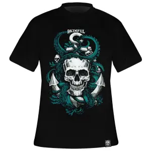 Tričko Painful Clothing Blue Octoskull image-0