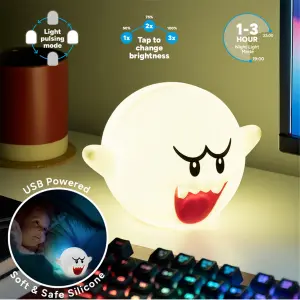 Lampe Paladone Nintendo Boo Squishyglo image-1