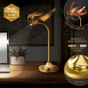 Barnelampe Paladone Golden Snitch Posable Desk image-0