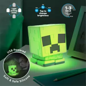 Σιλικονούχος λάμπα Paladone Minecraft Squichyglo Creeper image-1