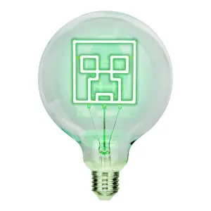 Διακοσμητική λάμπα LED Paladone Creeper Neon Bulb E27 image-0